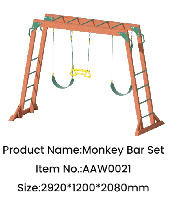 Novo Design Playground de madeira AAW0021