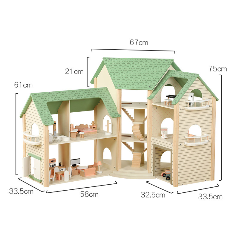 Procurando uma casa de bonecas de madeira modular para sua linha de varejo?
