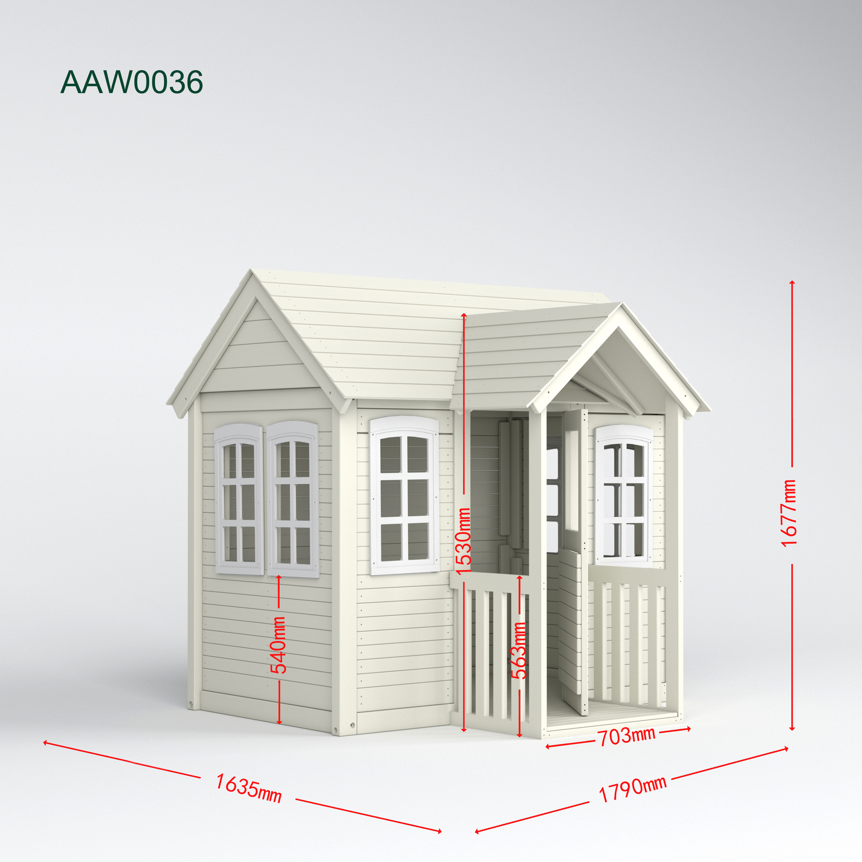 Apresentando o modelo Wideway AAW0036 - Uma versátil cabine de madeira externa projetada para durabilidade e uso multiuso.